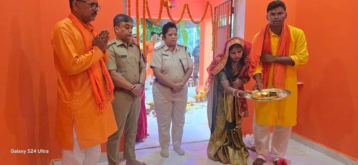 बगडू थाना परिसर में शिव-हनुमान मंदिर का लोकार्पण, वैदिक मंत्रोच्चार के बीच हुई प्राण प्रतिष्ठा