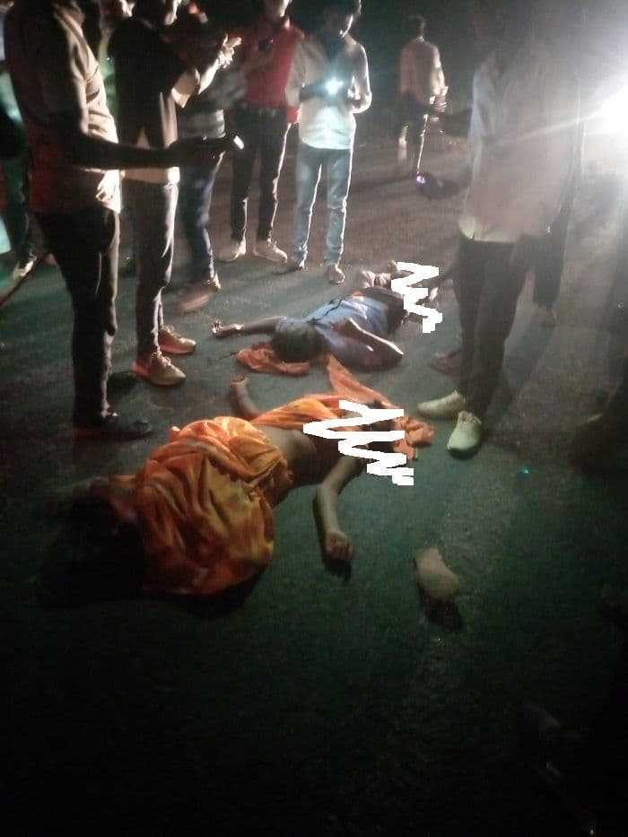 गढ़वा एनएच 343 पर भीषण सड़क हादसा, दंपती की मौत