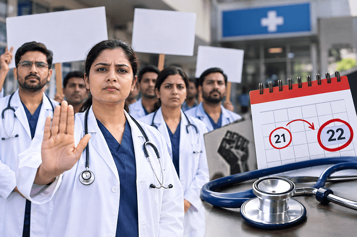 संयुक्त चिकित्सा आंदोलन की चेतावनी 21 तक मांगें नहीं मानीं तो 22 से डॉक्टरों का कार्य बहिष्कार