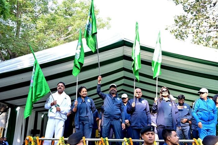 राज्य स्थापना के 25वें गौरवशाली वर्ष के अवसर पर “रन फॉर झारखंड” कार्यक्रम में सम्मिलित हुए मुख्यमंत्री हेमन्त सोरेन एवं विधायक कल्पना सोरेन