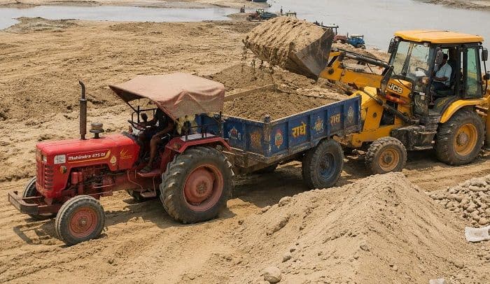 मोतीलेदा में बालू का अवैध कारोबार चरम पर, ग्रामीणों का जीना मुहाल
