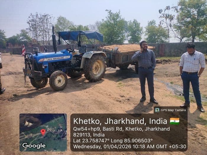 बोकारो में अवैध खनन के खिलाफ छापामारी, ट्रैक्टर व मिनी हाईवा जब्त