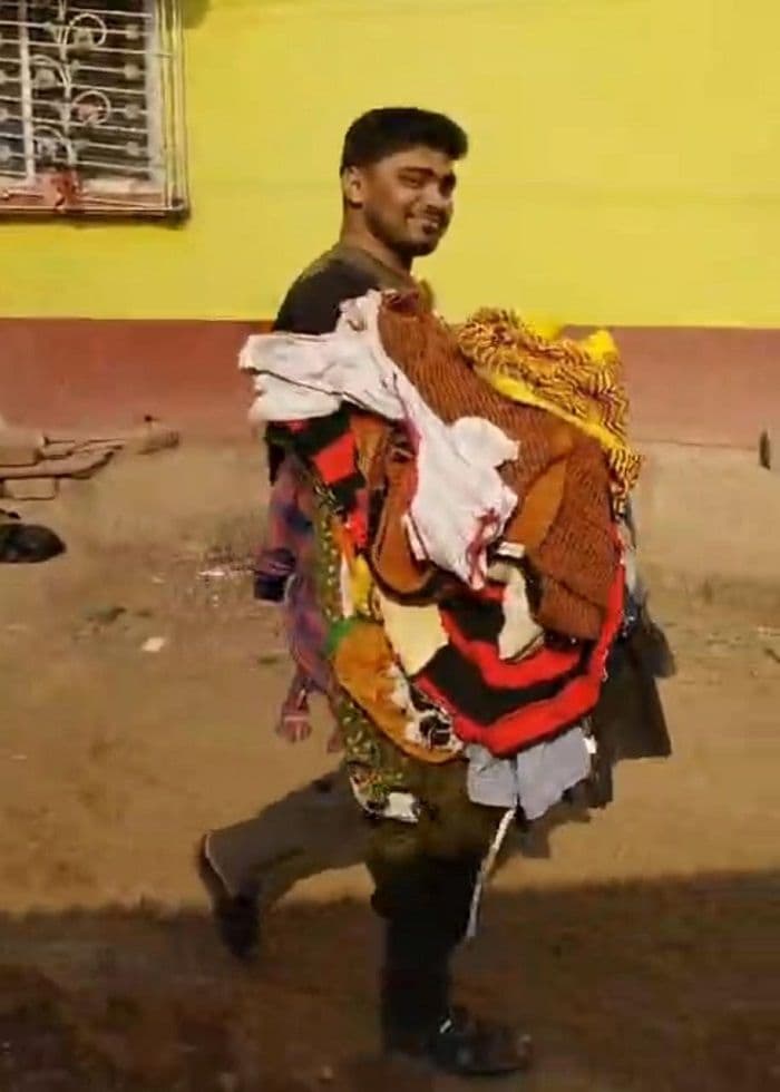 बढ़ती ठंड में हिरणपुर के युवाओं की नेक पहल