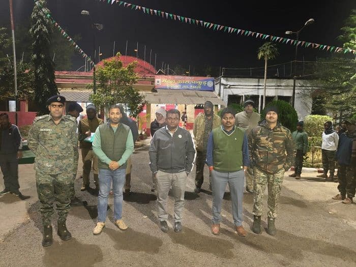 जेल की सुरक्षा व्यवस्था का औचक निरीक्षण, छापेमारी में नहीं मिला कोई आपत्तिजनक सामान