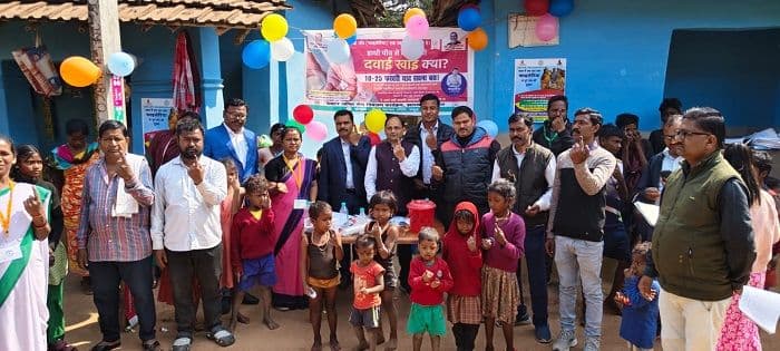 फाइलेरिया उन्मूलन अभियान के तहत दवा सेवन शिविर आयोजित