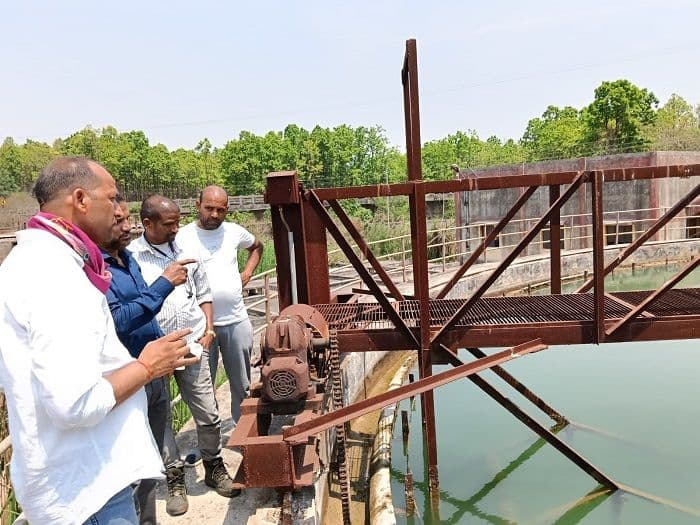 छडवा डैम जलापूर्ति केंद्र का महापौर ने किया निरीक्षण 