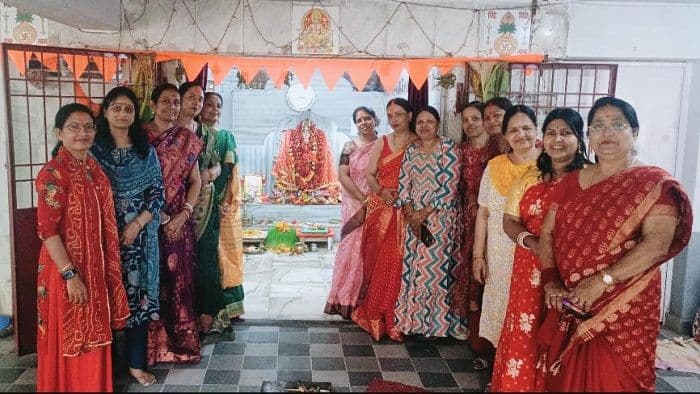 तिरुपति अपार्टमेंट में नवरात्र महापर्व हर्षोल्लास के साथ संपन्न