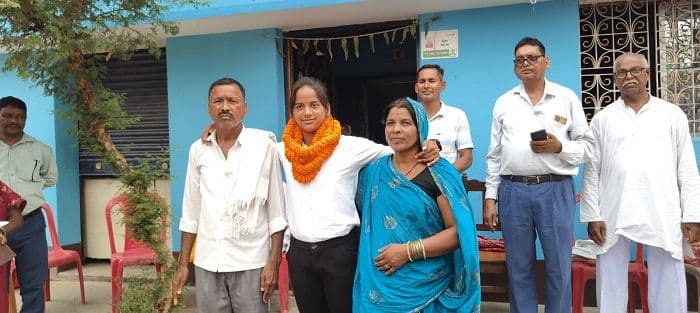 किसान की बेटी का  भारतीय सेना अग्निवीर में चयन, ट्रेनिंग के लिए ग्रामीणों ने किया रवाना