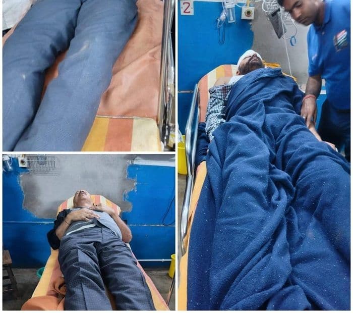 तुम्बागाड़ा के पास सड़क हादसा, भाजपा जिलाध्यक्ष समेत तीन घायल