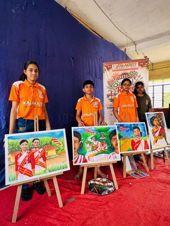 सरहुल रंग आर्ट कैंप में झलकी झारखंड की संस्कृति और परंपरा