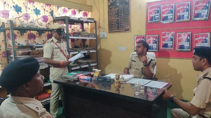 शिमलांग  ओपी का एसपी ने किया इंस्पेक्शन, दिए कई निर्देश