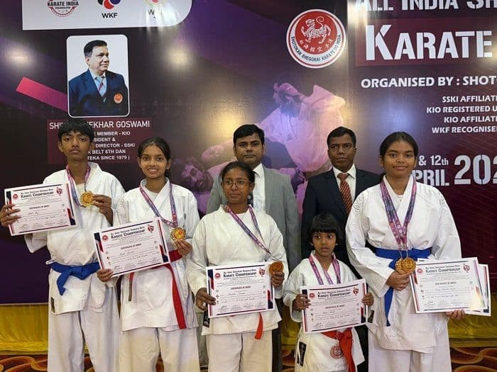 22 स्वर्ण के साथ झारखंड बना ओवरऑल चैंपियन, कराटे खिलाड़ियों का दमदार प्रदर्शन