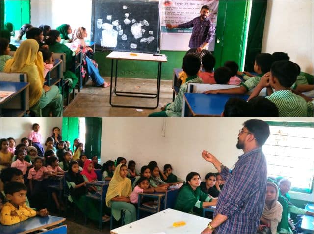 डेंगू दिवस पर बेतला उर्दू मिडिल स्कूल में स्कूली बच्चों को किया गया जागरूक
