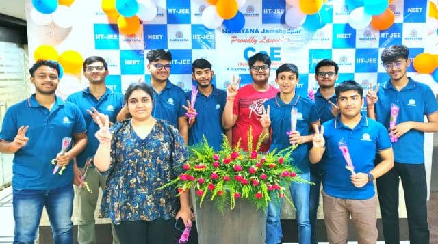 जेईई एडवांस्ड 2025 में नारायणा जमशेदपुर के 38 छात्रों का चयन