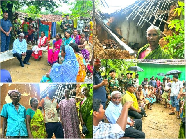 राजनगर में बारिश पीड़ितों से मिले पूर्व मुख्यमंत्री चंपाई सोरेन, दिया मकान मरम्मत का भरोसा