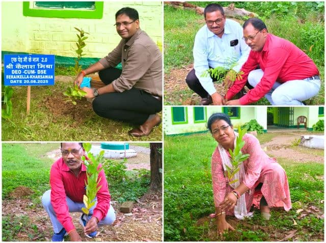 सरायकेला में एक पेड़ मां के नाम 2.0 अभियान का शुभारंभ, सभी विद्यालयों में अनिवार्य होगा पौधारोपण