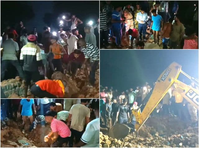 धनबाद के लोदना में जर्जर आवास ढहा, तीन की मौत, चार घायल
