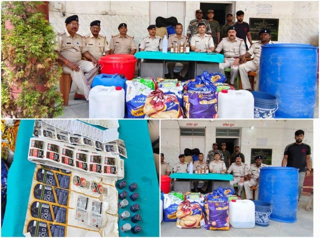 दुर्गा पूजा से पहले नीमडीह पुलिस की बड़ी कार्रवाई, नकली अंग्रेजी शराब फैक्ट्री का भंडाफोड़