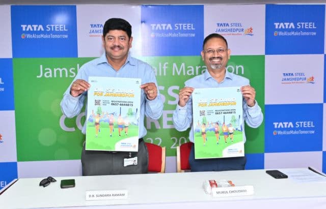 दिल से दौड़ फॉर जमशेदपुर के थीम पर होगा टाटा स्टील जमशेदपुर हाफ मैराथन 2025 का 10वां संस्करण