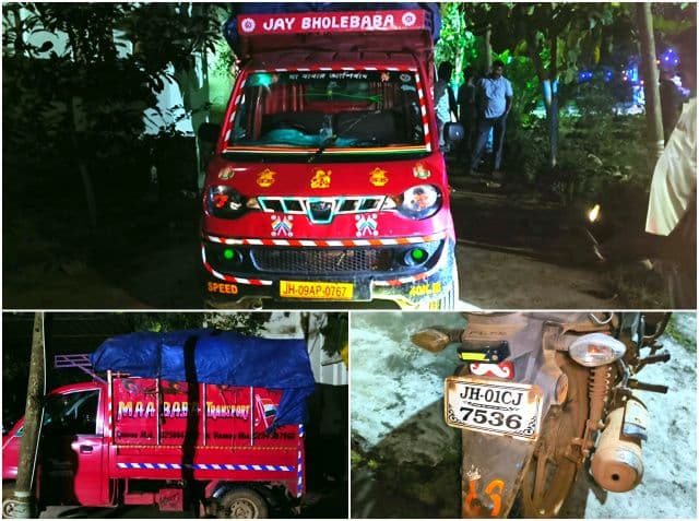 तिरुलडीह थाना प्रभारी अविनाश कुमार की बड़ी कार्रवाई, डोडा लदे वैन सहित बाइक जप्त