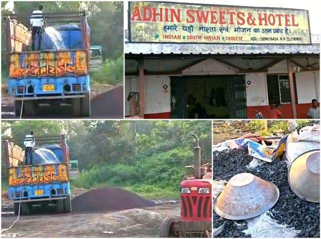 चौका थाना की नाक के नीचे फलफूल रहा अवैध खनिज कारोबार, पुलिस-प्रशासन की लापरवाही से एनएच किनारे टाल सक्रिय