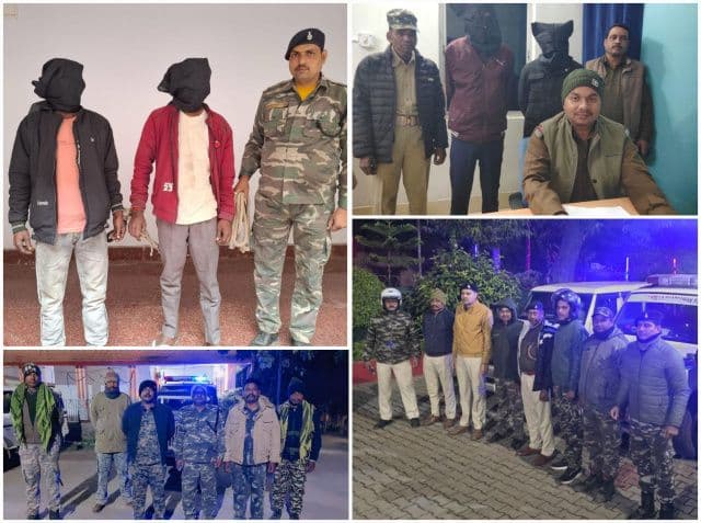 सरायकेला-खरसावां में पुलिस का बड़ा एक्शन, 13 वारंटी और फरार अपराधी गिरफ्तार