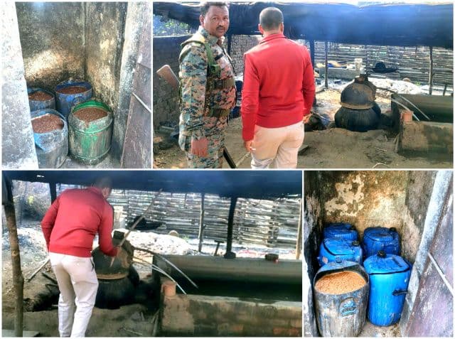 उपायुक्त के सख्त निर्देश पर चांडिल में अवैध शराब के खिलाफ बड़ा एक्शन, चार महुआ शराब भट्टियां ध्वस्त