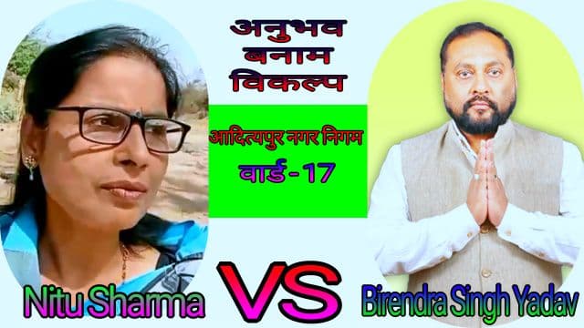 वार्ड 17 में सीधा मुकाबला नीतू शर्मा बनाम बीरेंद्र सिंह यादव, बाकी प्रत्याशी हाशिए पर