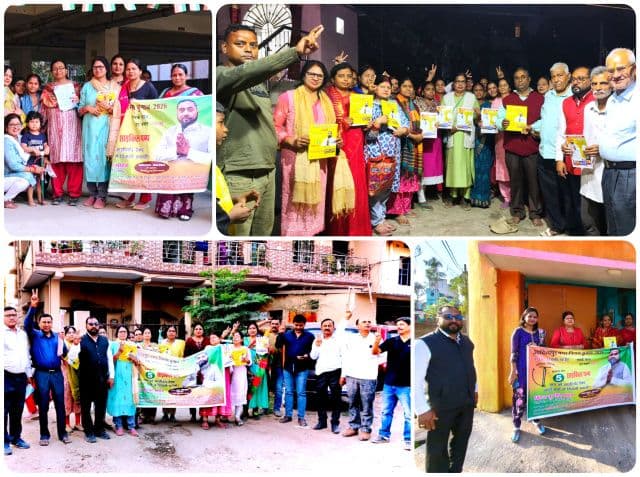 वार्ड 17 में बिरेंद्र सिंह यादव ने झोंकी पूरी ताकत, साइकिल पम्प पर समर्थन की अपील