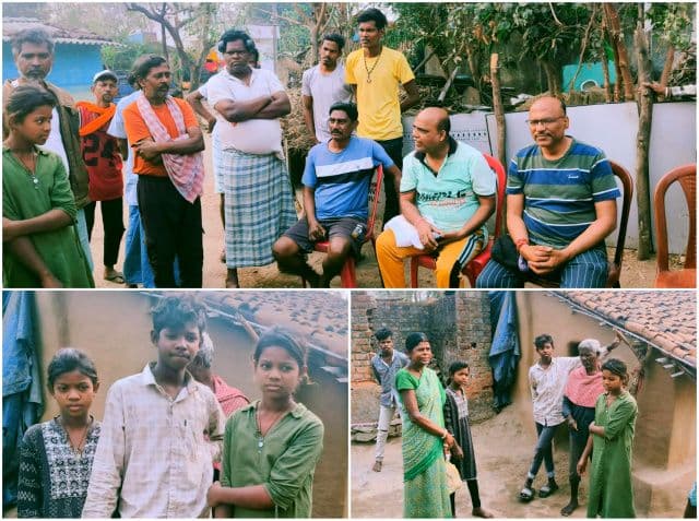 बीमार ग्रामीण से मिलने सुबह-सुबह गांव पहुंचे अध्यक्ष मनोज चौधरी, अनाथ बच्चों को योजनाओं से जोड़ने का दिया निर्देश