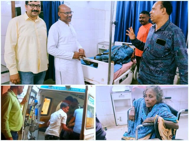 असहाय वृद्धा की मदद को आगे आए नगर पंचायत अध्यक्ष मनोज चौधरी, अस्पताल पहुंचाकर कराया इलाज