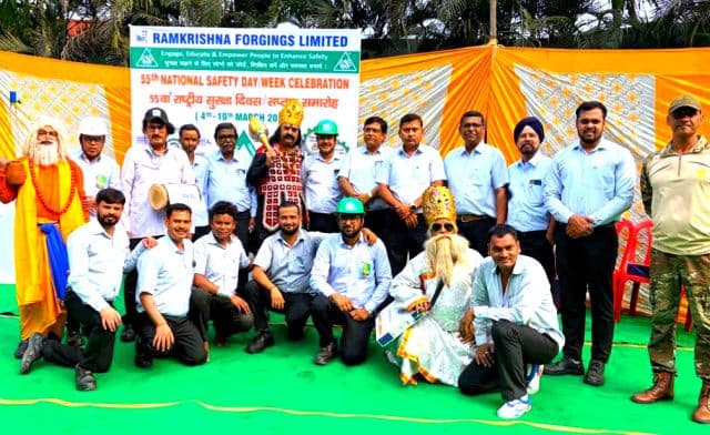 रामाकृष्णा फोर्जिंग्स प्लांट-5 में 55वें राष्ट्रीय सुरक्षा सप्ताह का समापन, सुरक्षा जागरूकता पर जोर