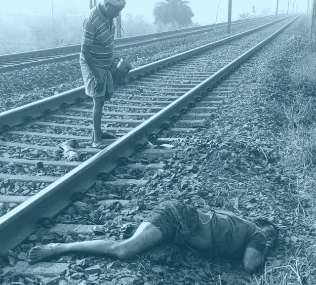 गम्हरिया में रेलवे ट्रैक के पास अज्ञात व्यक्ति का क्षत-विक्षत शव बरामद