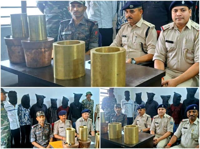 अंजनिया इस्पात कंपनी में चोरी कांड का खुलासा, छह आरोपी गिरफ्तार