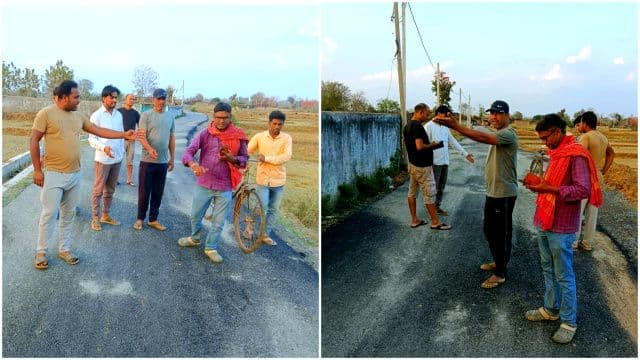 PMGSY सड़क निर्माण में गड़बड़ी का आरोप, ग्रामीणों ने गुणवत्ता पर उठाए सवाल