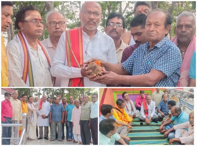 उत्कलिय पुरोहित समाज ने किया मनोज चौधरी का सम्मान, अंगवस्त्र व श्रीफल से नवाजा