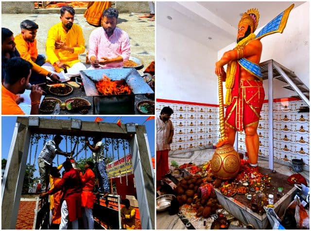 गम्हरिया में रामनवमी पर भव्य आयोजन, ध्वज स्थापना के साथ गूंजा सुंदरकांड पाठ