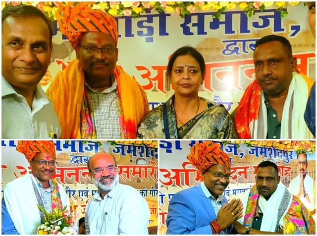जमशेदपुर में मनोज चौधरी का भव्य सम्मान, मारवाड़ी समाज ने किया जोरदार अभिनंदन