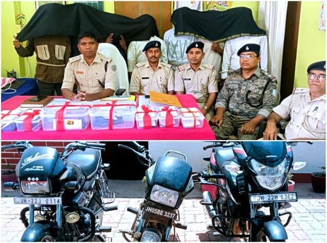 खरसावाँ में जंगल का आदमी बताकर लेवी मांगने वाले गिरोह का पर्दाफाश, सात अपराधी हथियार के साथ गिरफ्तार