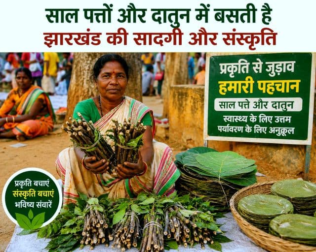साल पत्तों और दातुन में बसती है झारखंड की आत्मा, प्रकृति से जुड़ी जीवनशैली आज भी दे रही सादगी का संदेश