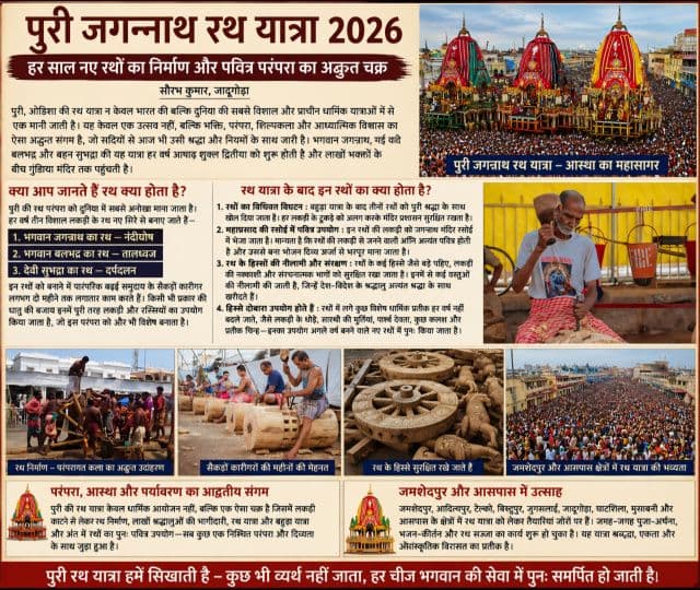 पुरी की रथ यात्रा का अद्भुत रहस्य, हर साल नए बनते हैं भगवान के रथ, फिर भी जीवित रहती है सदियों पुरानी परंपरा
