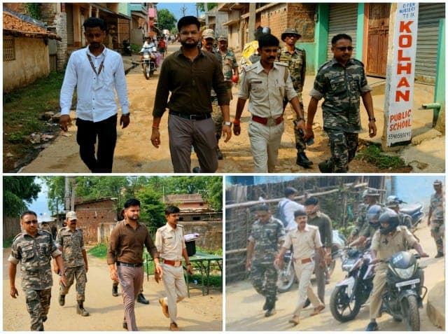 मोहर्रम को लेकर कपाली में निकला फ्लैग मार्च, पुलिस ने दिया शांति और सौहार्द का संदेश