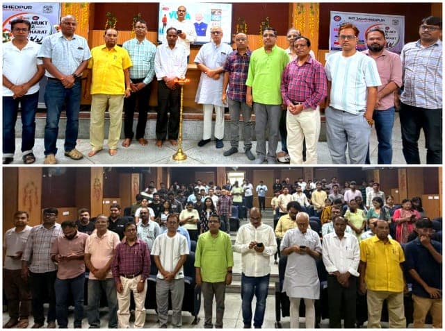 एनआईटी जमशेदपुर में गूंजा नशा मुक्त युवा-विकसित भारत का संकल्प, छात्रों ने निकाली जागरूकता रैली