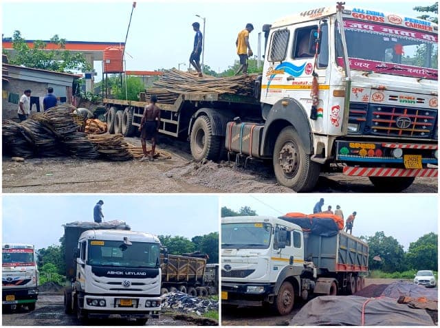 चौका में NH-33 और चौका-कांड्रा मुख्य सड़क किनारे कथित अवैध टालों का आरोप, ट्रकों से माल कटिंग की सूचना पर प्रशासन से जांच की मांग