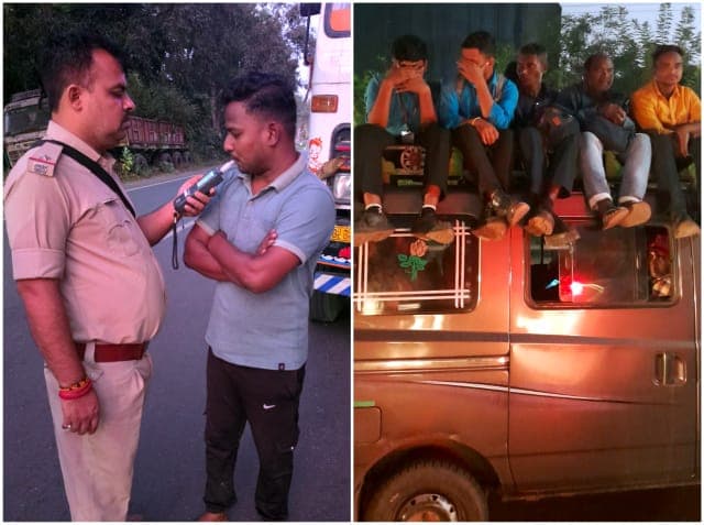 सरायकेला में ड्रंक एंड ड्राइव पर ट्रैफिक पुलिस की कार्रवाई, शराब पीकर गाड़ी चलाने वाले पर 20 हजार जुर्माना