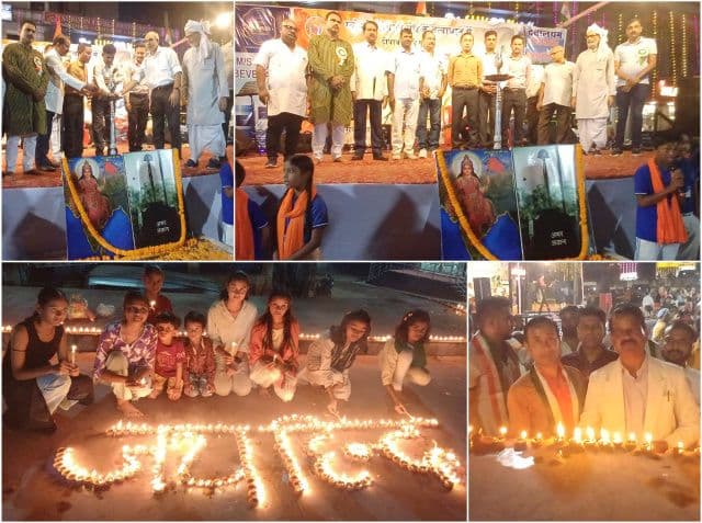 एक दिया शहीदों के नाम कार्यक्रम में देशभक्ति की गूंज, स्वदेशी वस्तुओं के उपयोग का लिया संकल्प