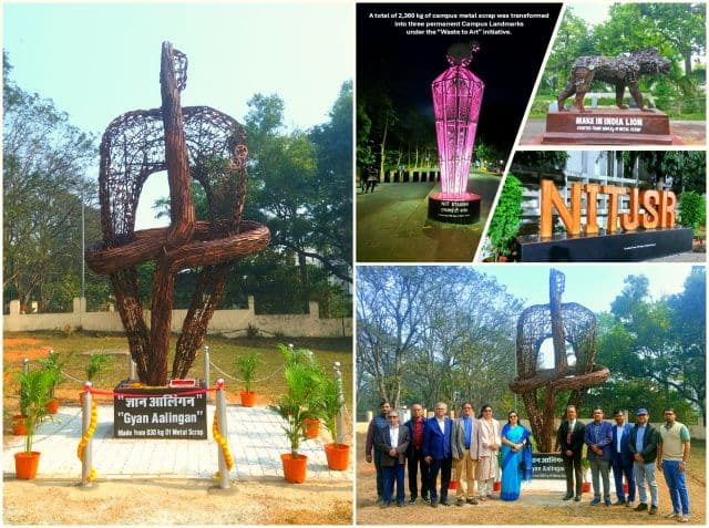 कचरे से रचनात्मकता तक की कहानी: एनआईटी जमशेदपुर की स्क्रैप-टू-आर्ट पहल बनी राष्ट्रीय प्रेरणा