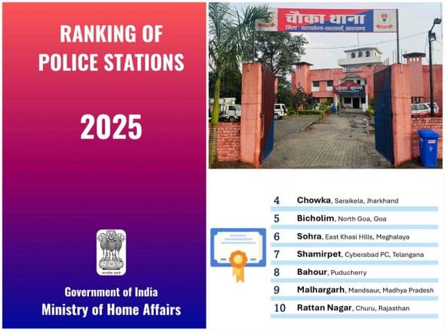 राष्ट्रीय रैंकिंग में चमका चौका थाना, देशभर में चौथा और झारखंड में प्रथम स्थान